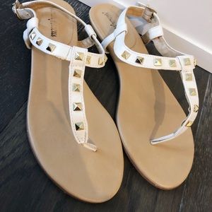 Nieman Marcus Studded Sandals